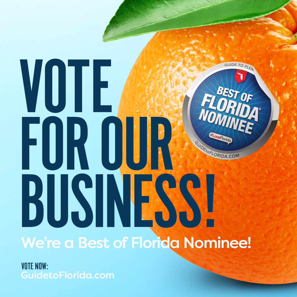 Vote For Our Business - Best of Florida Nominee